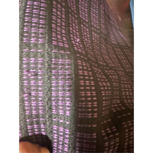 Ann Taylor Petite Purple and Black Lined Pencil Skirt Size 4 Petite - Picture 3 of 5